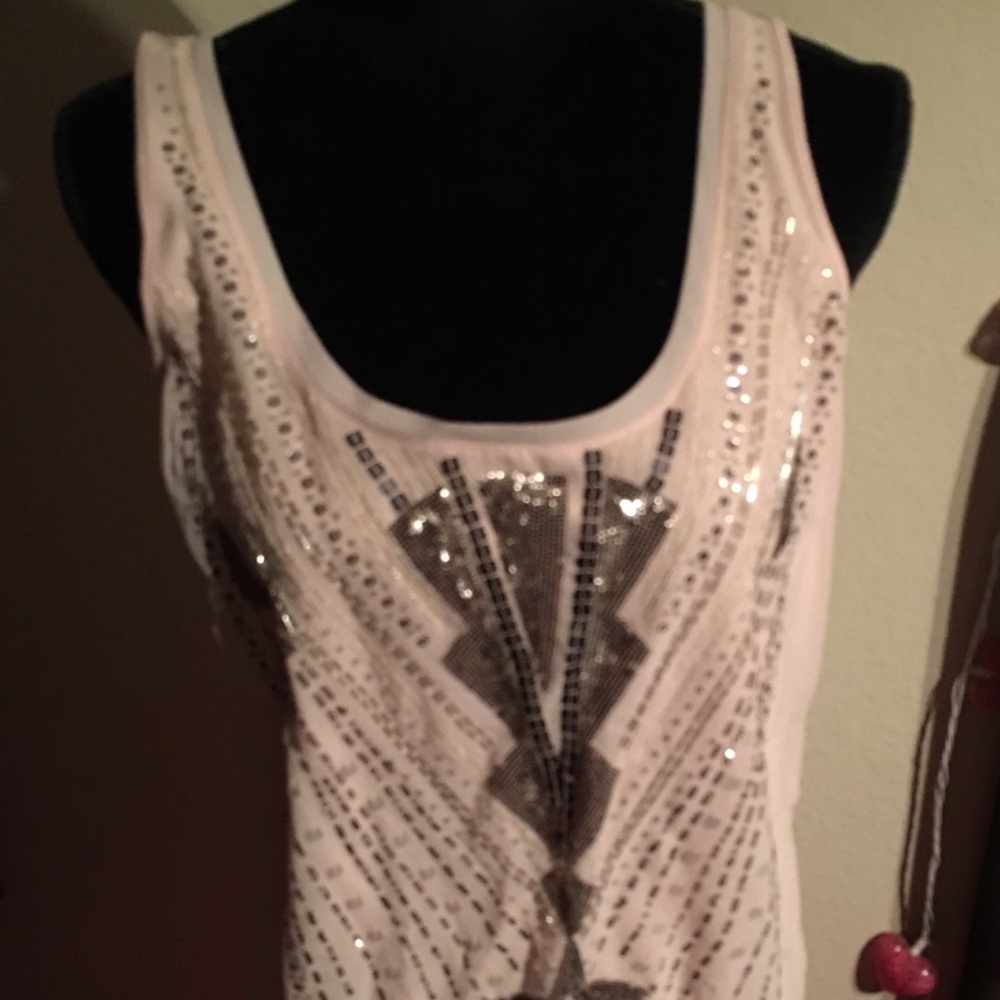 Express Dressy Sparkly Tank